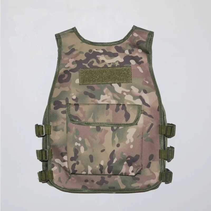 Hunting Kids Camouflage Airsoft Vest Children Hunting Clothes Tactical Cosplay Costume Sniper CS War Game WaistcoatXJ250219