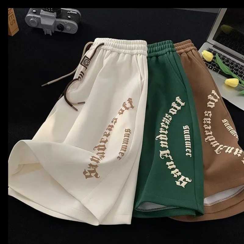 Men's Shorts Summer 2023 New Street Mens Fashion Brand Pohang High Street Running Sports Leisure Trend Five Point Basketball Shorts z250219