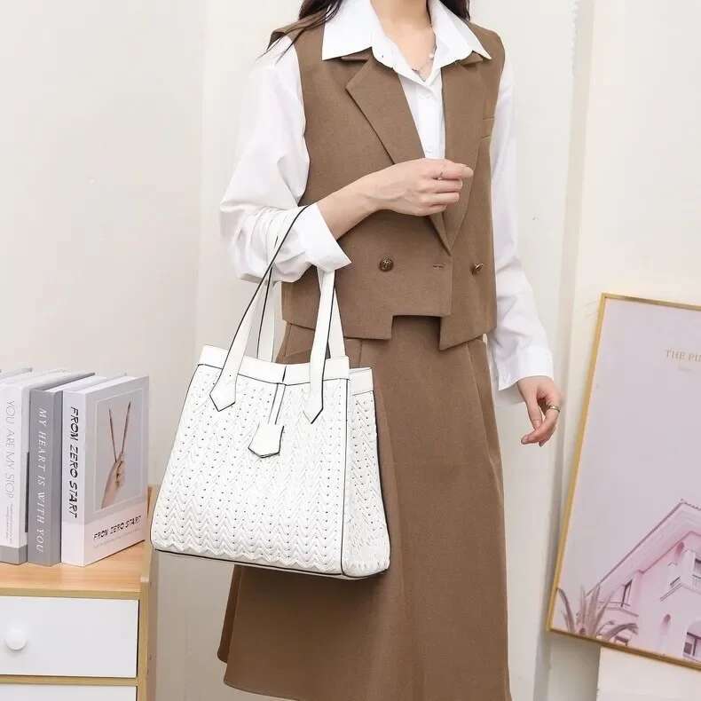 Fashionable Handmade Large Capacity Basket Women's 2025 New Export Underarm Single Shoulder Handbag Crossbody Bag