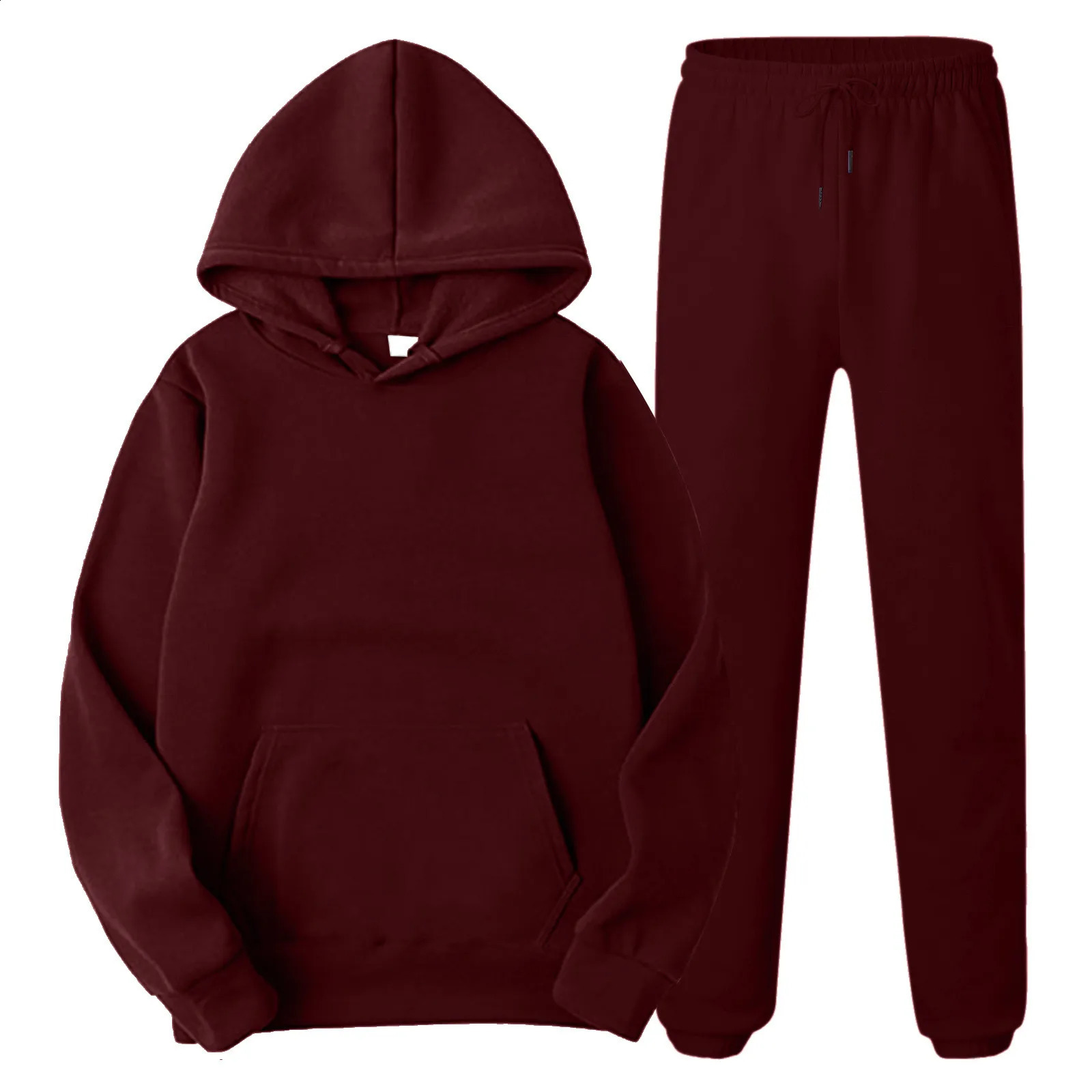 Oversize Black Hoodies Set Autumn Mens Sport Casual 2 Piece Sets Long Sleeve Hooded SweatshirtsSweatpants y2k Pant Sets 250218