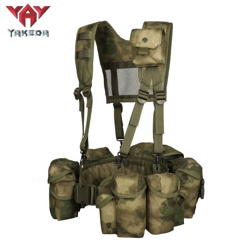 YAKEDA 1000D nylon Green Camouflage Harness Vest Tactical Chest RigXJ250219