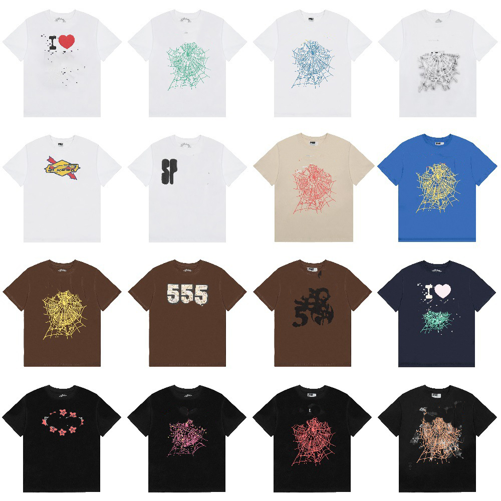 Designer T Shirt Mens Shirt Web Print T-Shirts Loose Casual Niche Trendy Couple Pure Cotton High Street tshirt Short Sleeve Summer Top Tee Streetwear Hip Hop Clothing