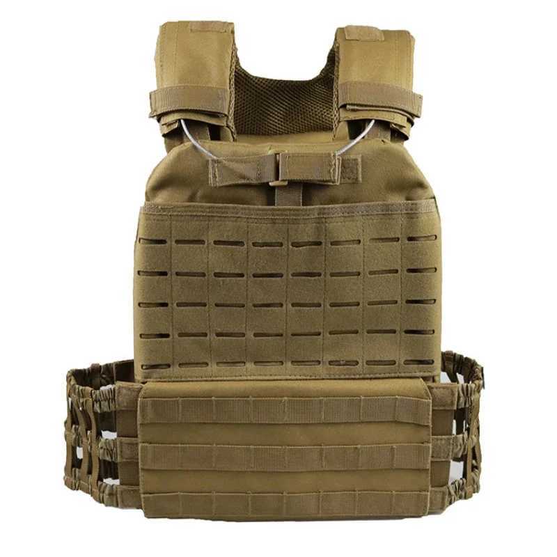 Tactical Combat Vest Outdoor Sports Fitness Training Equipment Heavy Carrying Plate Vest Airsoft Paintball Protective Tank TopXJ250219