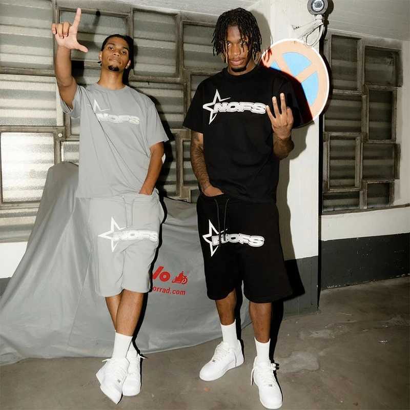 Summer Casual Sports Suit For Men Comfortable Breathable Clothing Running Sets Fitness Tracksuit T-shirt+Shorts Two-Piece SetXJ250218