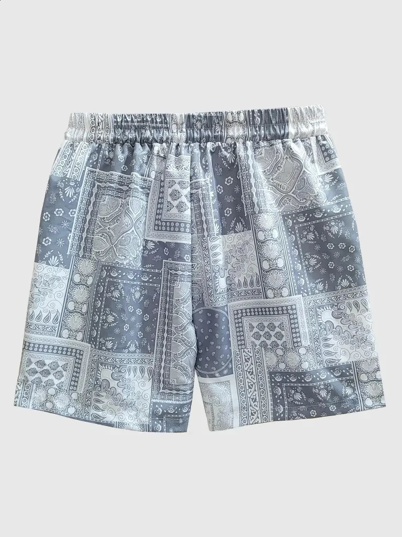 Mens Beach Pants Peace Redemption 3D Printed Shorts Summer Breathable Fitness Street for Men Clothing 250217