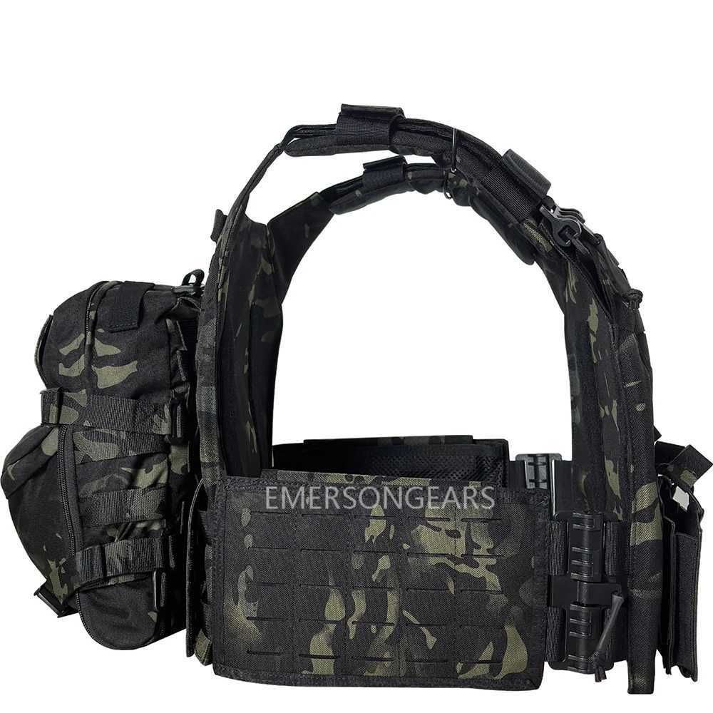 1000 D Nylon Quick Release adjustable laser cutting vest with Hydration Backpack and triple magazine pouch Tatcial combat setXJ250219