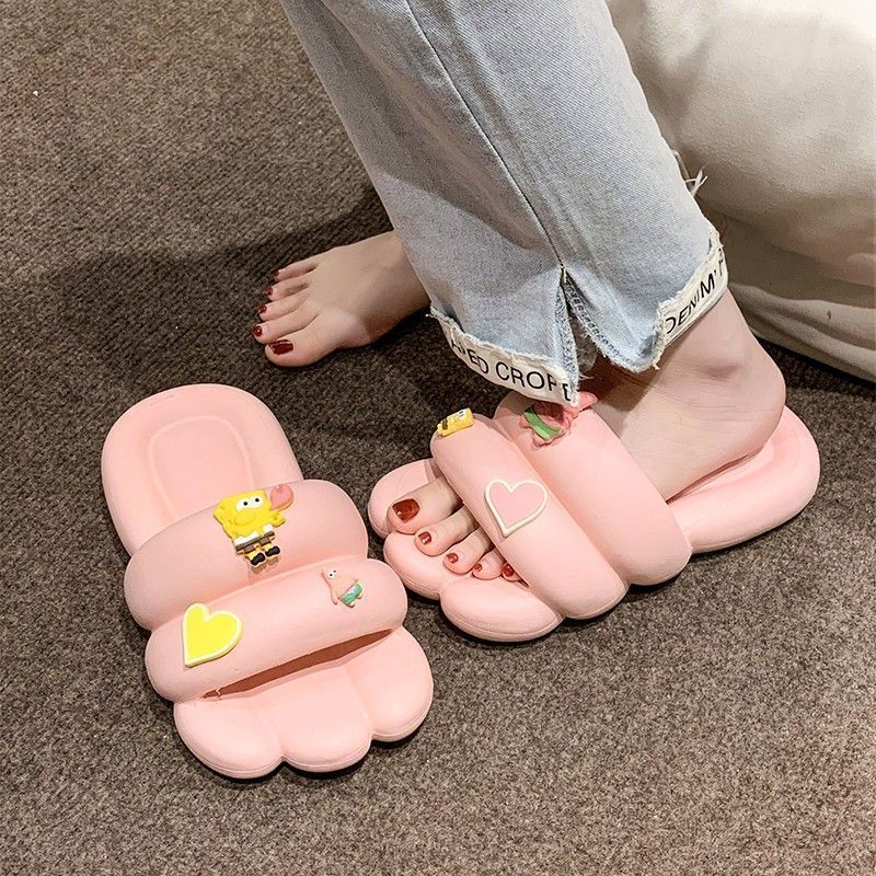 2025 hot new free shipping designer slippers for womens home slippers pink green yellow white Cute cartoon anti slip and anti odor soft bottom home sl