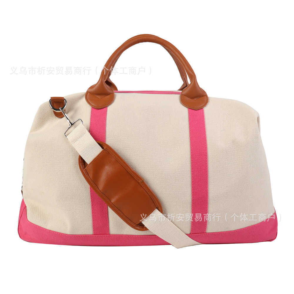 Etsy Personalized Large Capacity Travel Bag Bestseller Embroidered Canvas Bag Women's Handbag Printed Stripe 250115