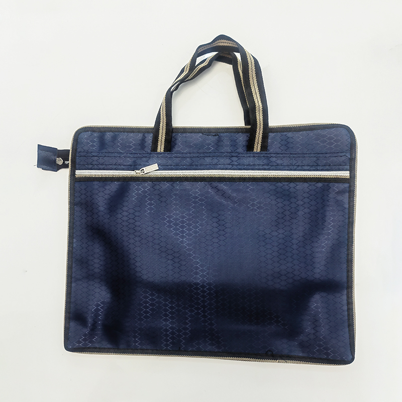 Spot wholesale double-layer Oxford cloth file bag, portable file bag, multifunctional data storage bag