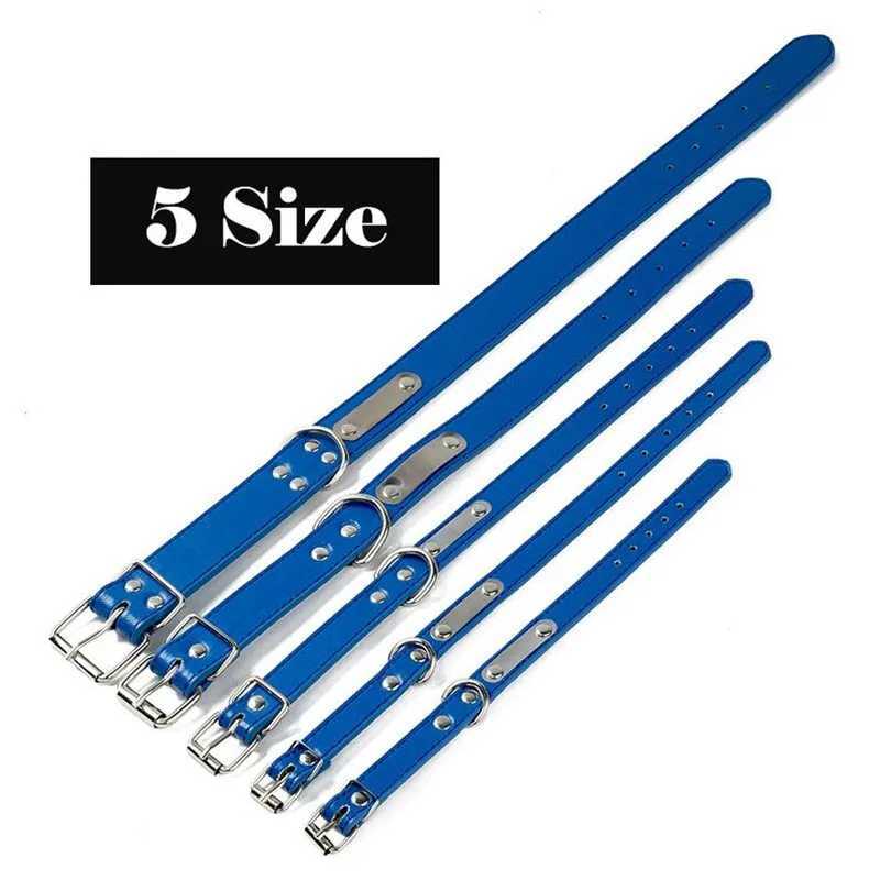 Personalized Dog Collar Custom PU Leather Dog Collar For Small Medium Large Dogs Cats Free Engraved Name ID Tag Pet Dog CollarsXJ250218