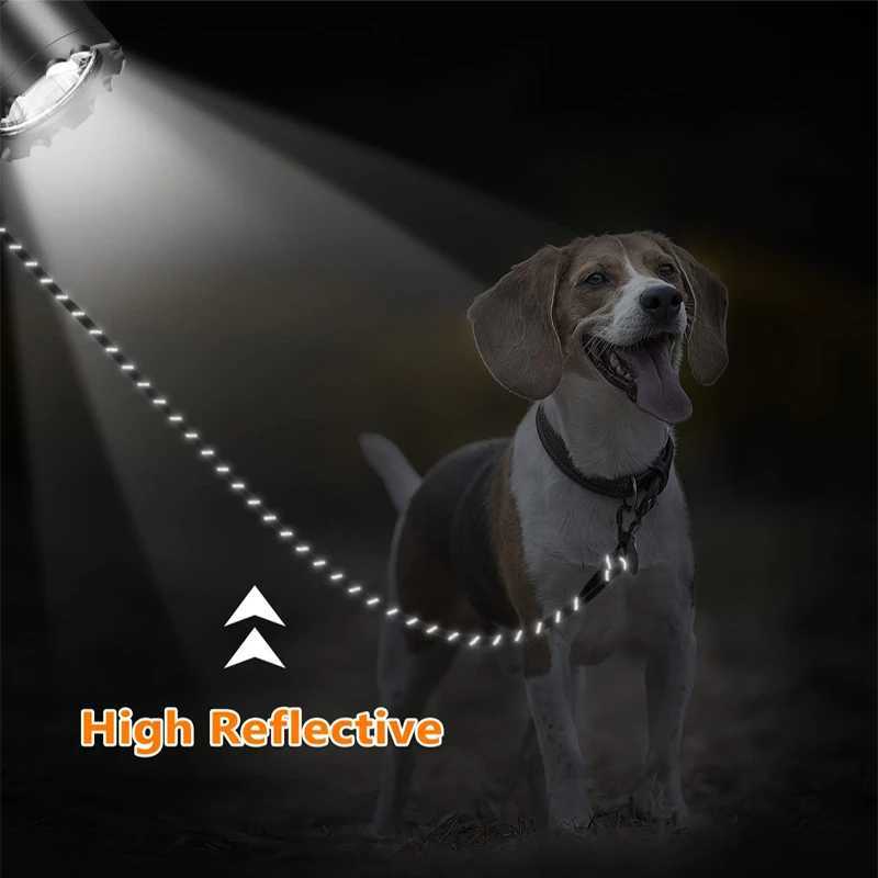 3M Reflective Dog Leash With Comfortable Padded Handle Double Heavy Duty Traction Rope for Dogs Suitable Small to Large DogsXJ250218