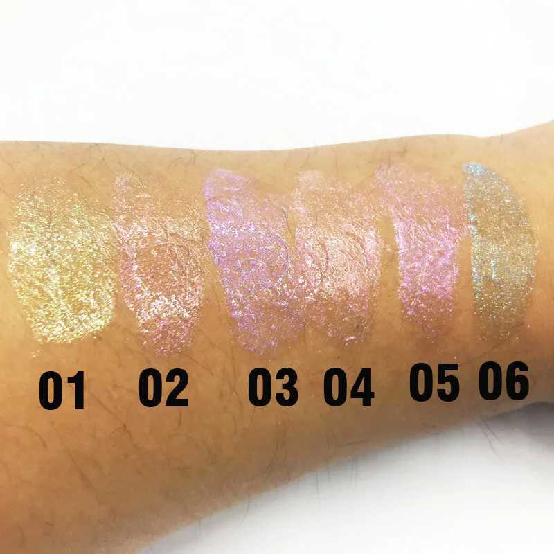 Holographic Lip Gloss Set - 6 Colors Volumizing Shimmer Effect Long-Lasting Liquid Lip Stain for Adults All Skin TypesW250219