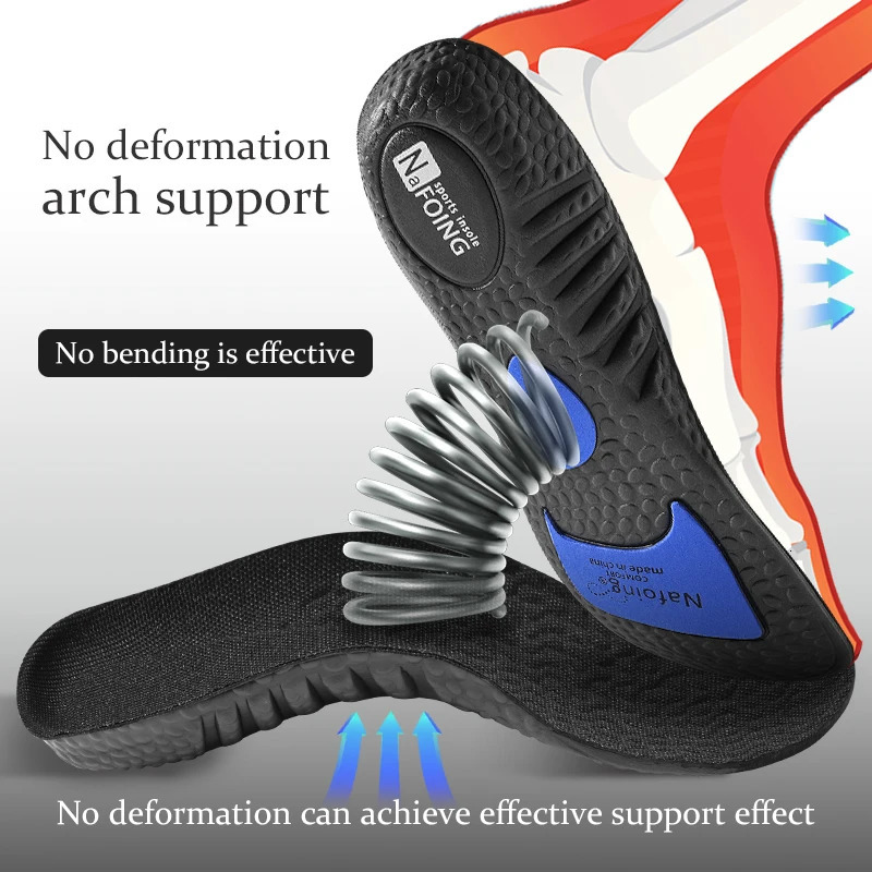 EVA Insoles for Shoes Sole Shock Ortic Insole Absorption Deodorant Breathable Cushion Running Feet Arch Suppor 250219