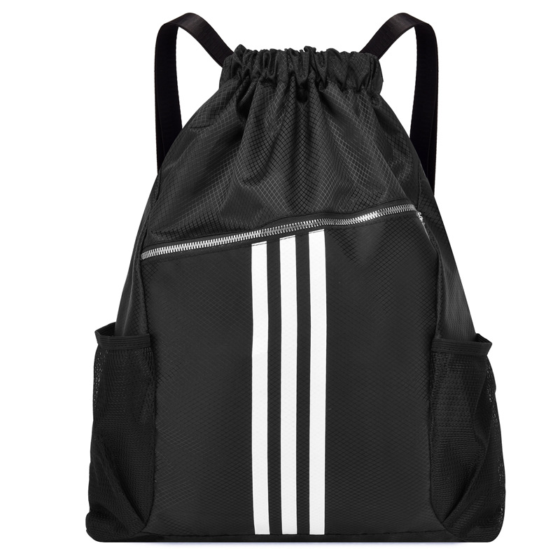Classic drawstring backpack Fashion lightweight schoolbag Sports fitness travel outdoor basketball sports bunches large capacity large pocket bag