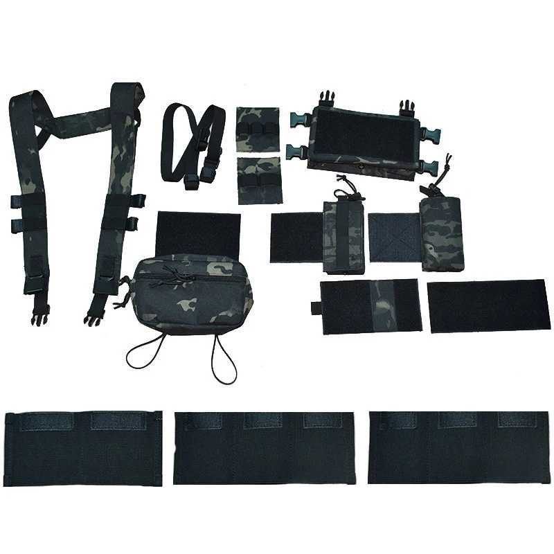 Hunting Combat Tactical MK3 Chest Rig Mini Outdoor Airsoft MOLLE System Duty Vest Military Carrier Chest Vest with Mag PouchXJ250219