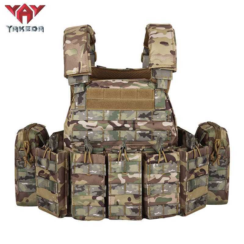 Multi-functional wear-resistant tactical vest outdoor training clothes outdoor equipment protective waistcoatXJ250219