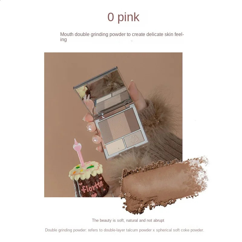 FLORTTE Highlighting Contouring Face Palette Makeup All-in-One Gift Set For Women Bronzer Blush Powder Make Up Collection 250214