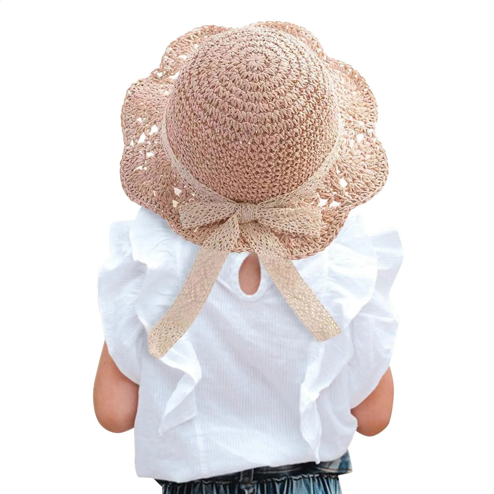 Lightweight Sun Hat For Children Infant Toddler Sun Hat Unisex Baby Spring/Summer Straw Hat With Wide Brim Toddler Girls Cap 250219