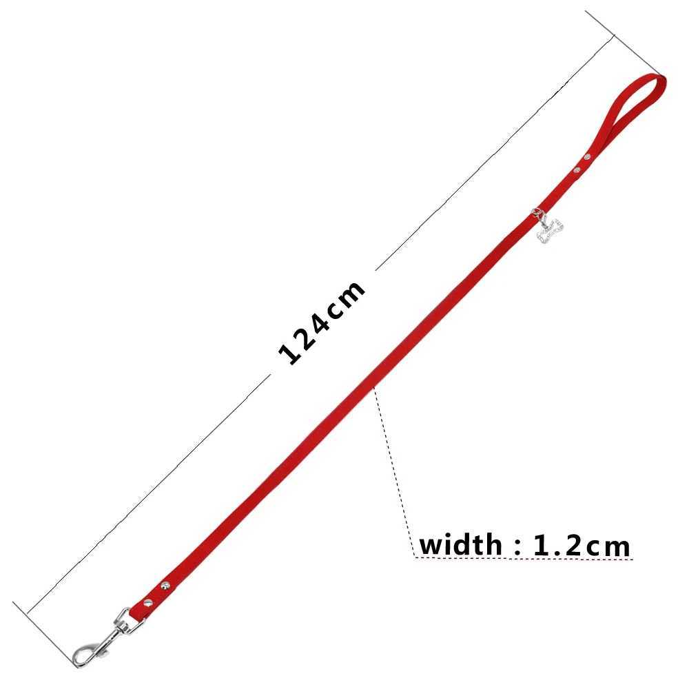 Small Dog Leash Soft Suede Leather Dog Leashes For Chihuahua Yorkishire Pug Small Dogs Cats Walking Leash PinkXJ250218