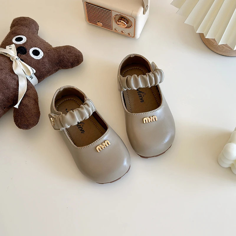 Girls Leather Shoes Spring Autumn Soft Sole Small Girls Princess Single Shoes Childrens Performance Shoes 250219