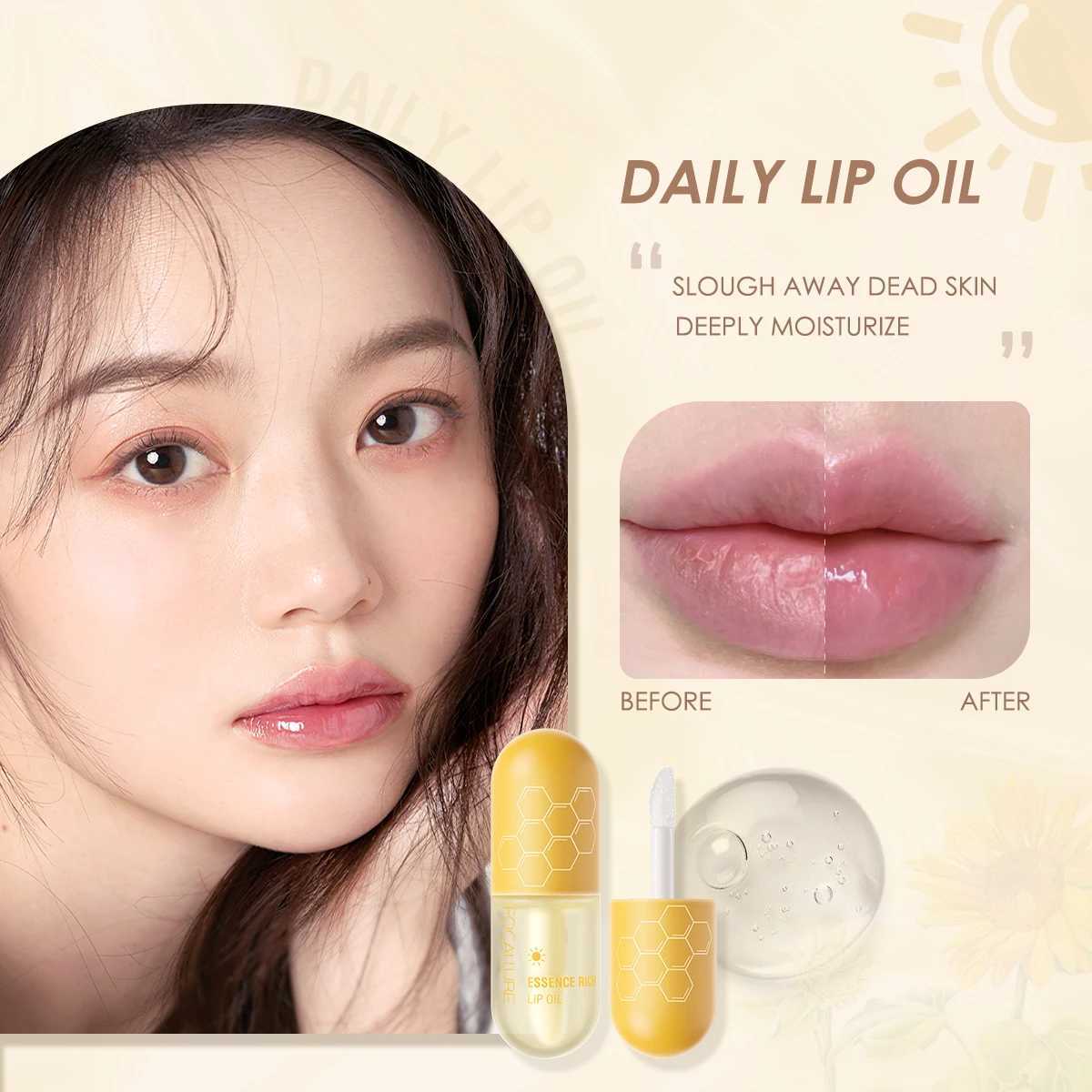 FOCALLURE Day Night Moisturizing Repairing Lip Oil Instant Volume Lip Plumper Reduce Lip Fine Line Lips Care Makeup CosmeticsW250219