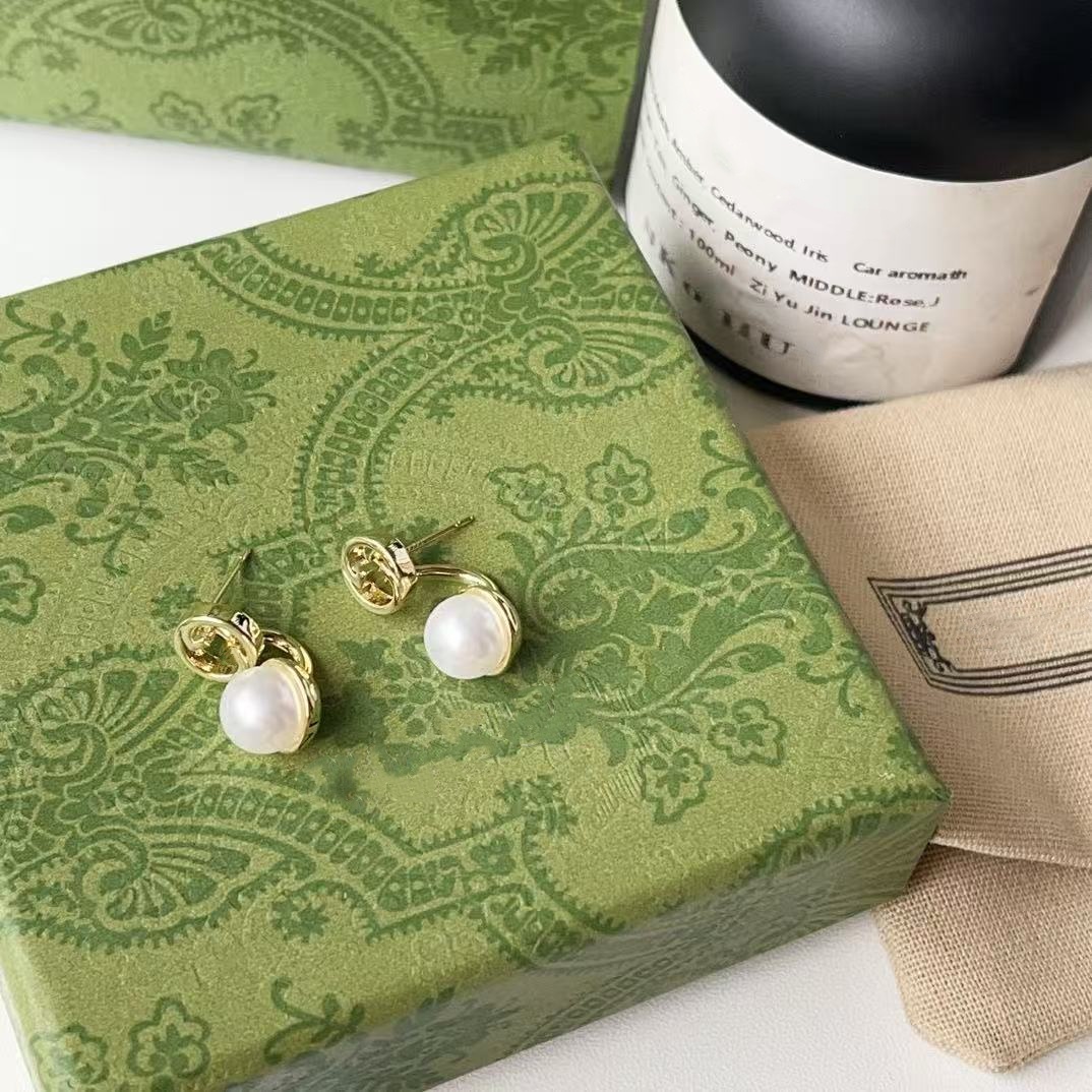 designer earrings designer Studs Earring Vintage Charm Stud Steel Gold Studs Agate wedding designer earrings for woman