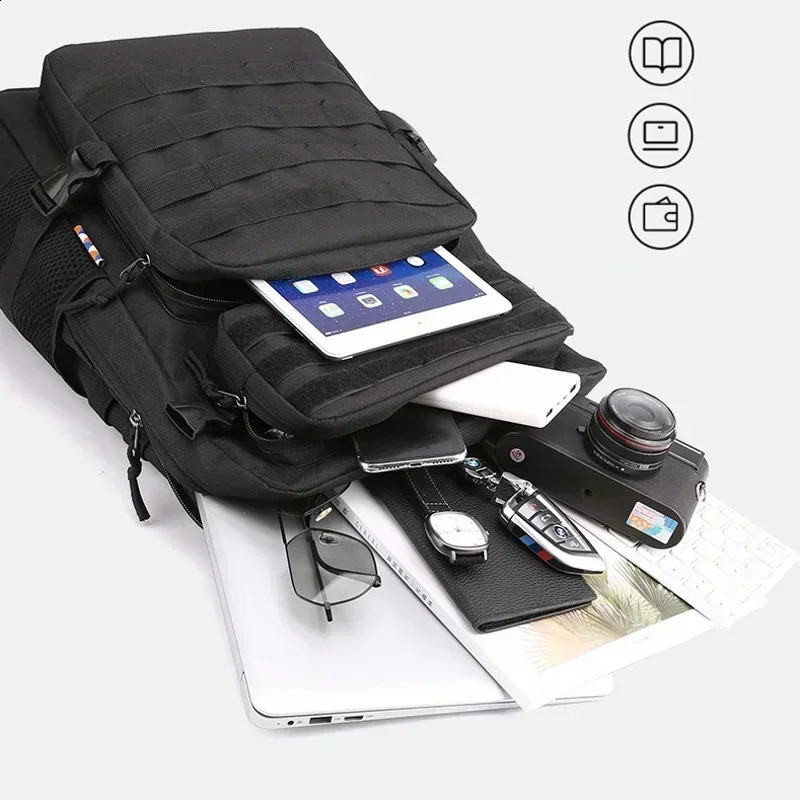 35L 1000D Nylon Waterproof Outdoor Rucksacks Tactical Sports Camping Hiking Trekking Hunting Molle Backpack 250118