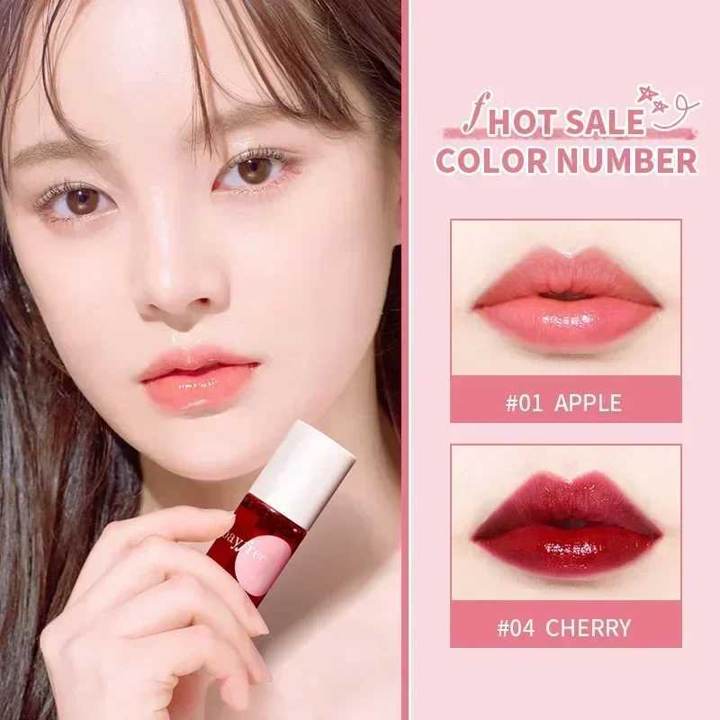 Water Mirror Lip Gloss 4 Color Moisturizing Lip Glaze Long Lasting Lip Ink Face Lip Dual Purpose Liquid Lipstick Cosmetic MakeupW250219