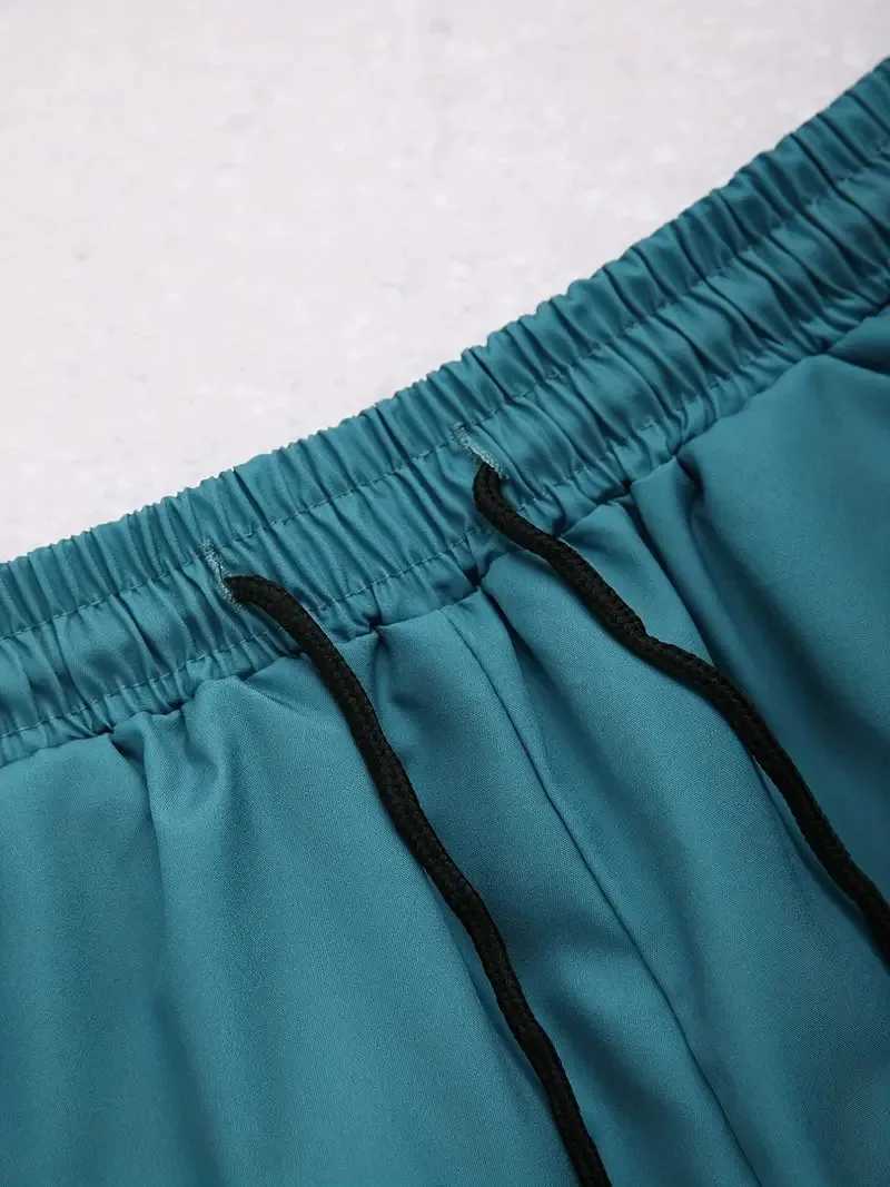 Mens Lapel Shirt Shorts Set Gradient Printing Summer Mens Button Down Shirt Casual/Fashion/Suitable For Dating/HolidayXJ250218