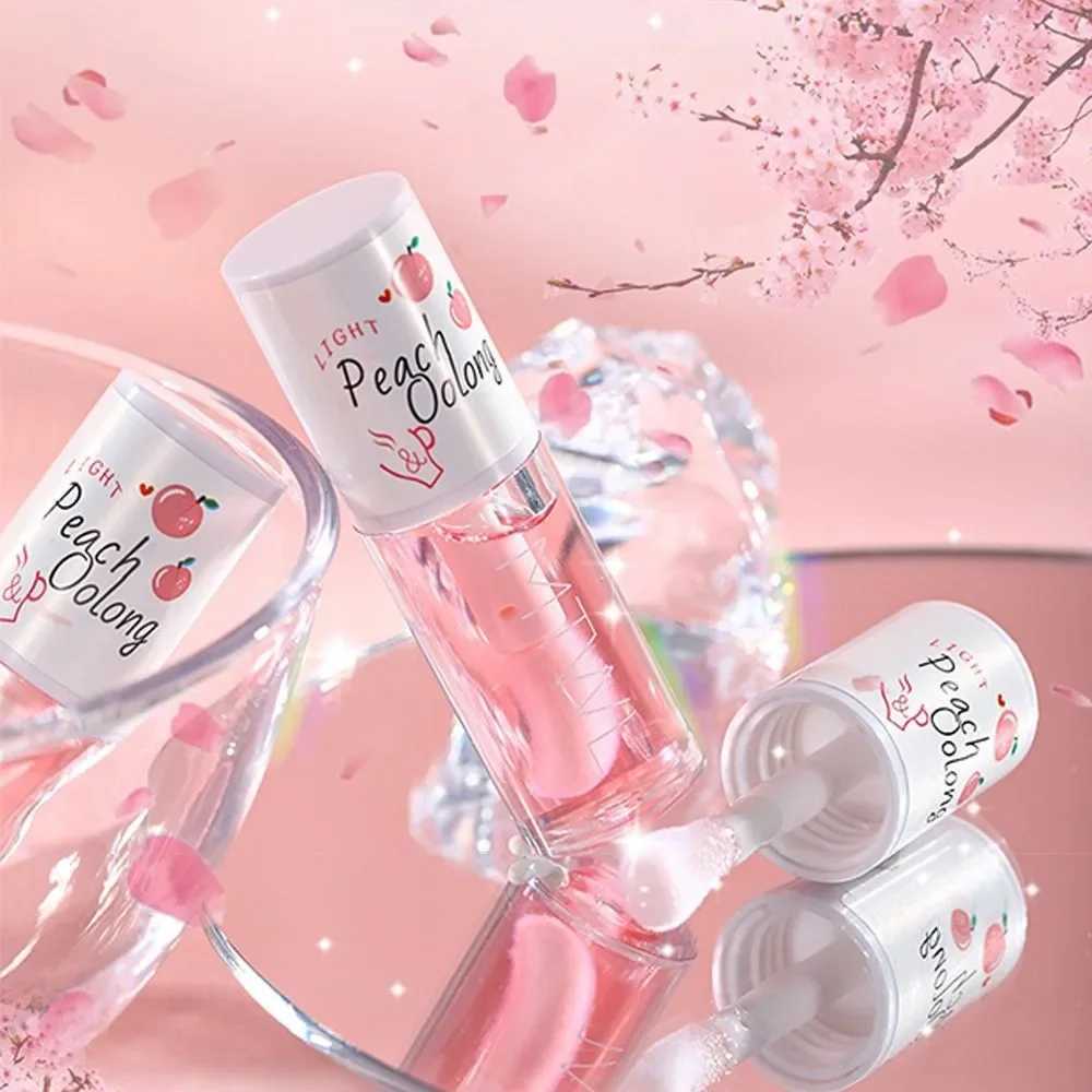 Lip Oil Peach Milk Honey Moisturizing Lip Gloss Fades Lip Lines Water Light Waterproof Long-lasting Cute Makeup Durable GadgetsW250219