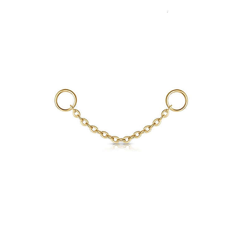 Personalized Puncture Earbone Nail Women's Zircon Tassel Earnail Fashion Earring Accessories Chain