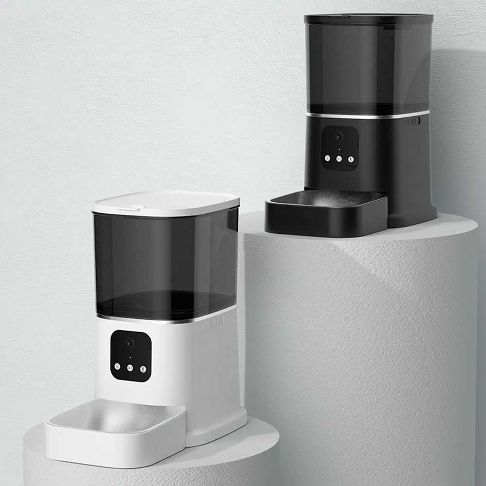 Dog Feeders 3L 6L Large Capacity Automatic Pet Feeder Smart APP Remote Timing Control Cat Dog Bowl Food Dispenser With Camera WIFI Recording H250218