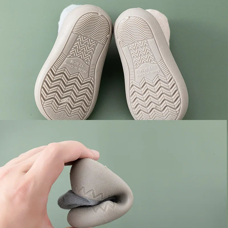 Baby Socks Shoes Infant Cute Cartoon Kids Boy Shoes Soft Rubber Sole Child Floor Sneaker BeBe Booties Toddler Girls First Walker 250219