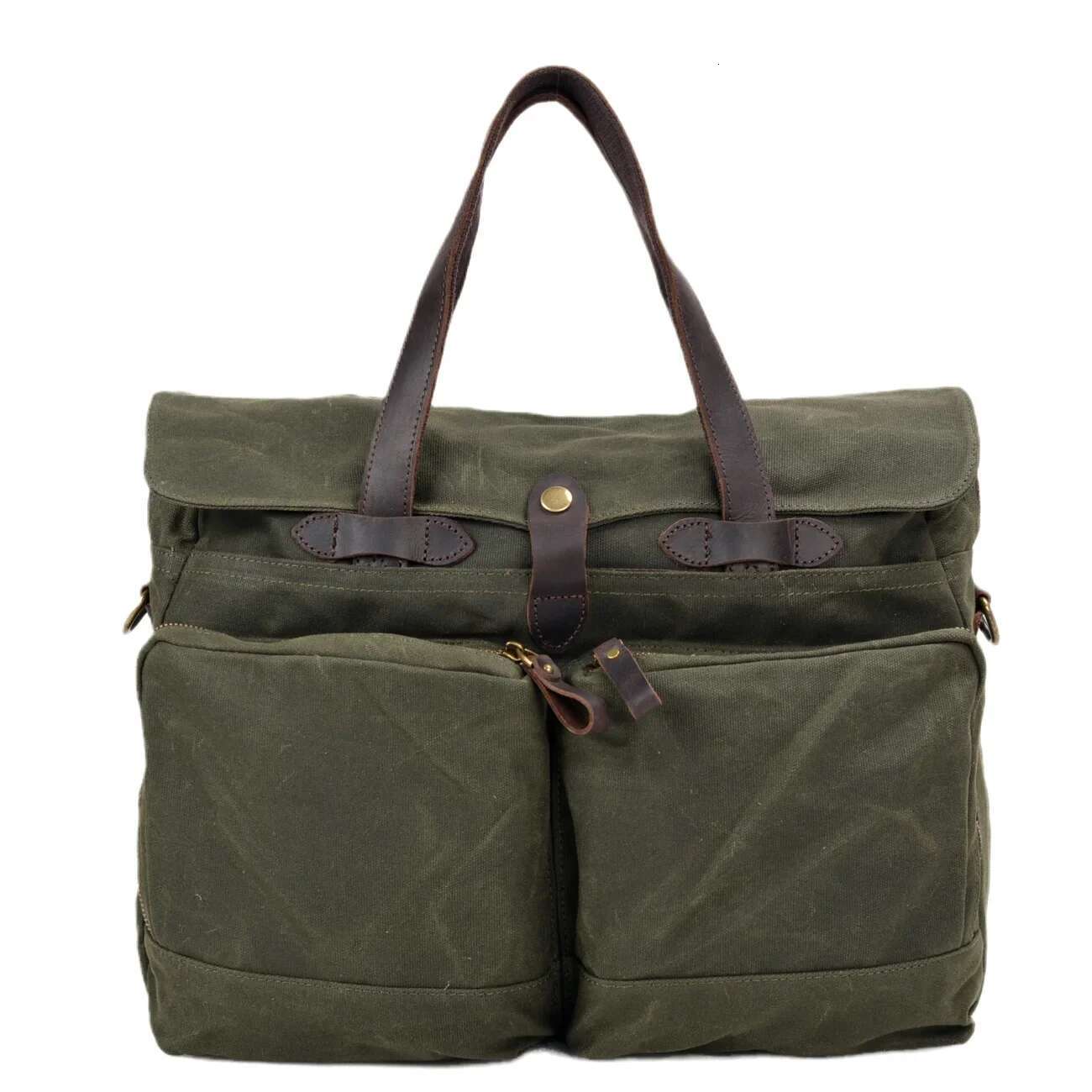 Men's Casual Canvas Fashion Large Capacity Briefcase Messenger Portable Shoulder Bag