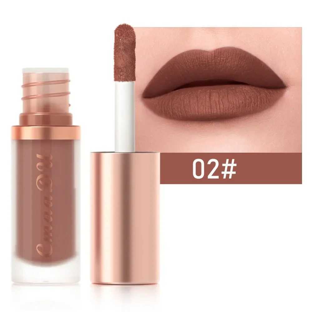 12 Colors Matte Lipstick Red Waterproof Sexy Makeup Lip Tint Smooth Nude Brown Pink Long Lasting Non-stick Lip Cosmetic Make UpW250219