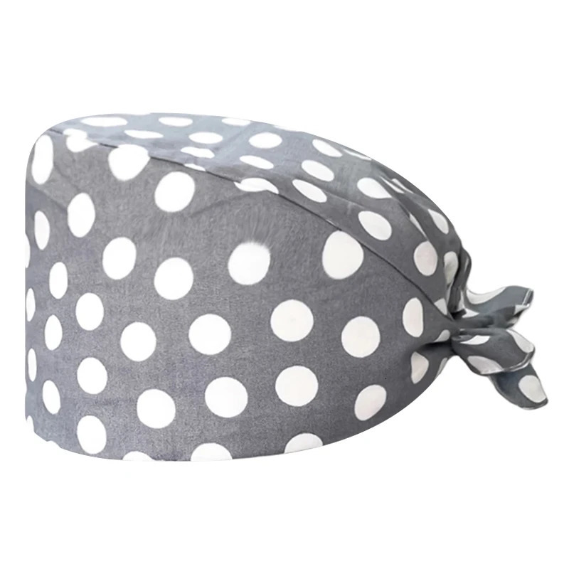 Solid Color Scrub Cap Nurse Uniforms Work Hat with Sweatband Womens Mens Hospital Hats 250219