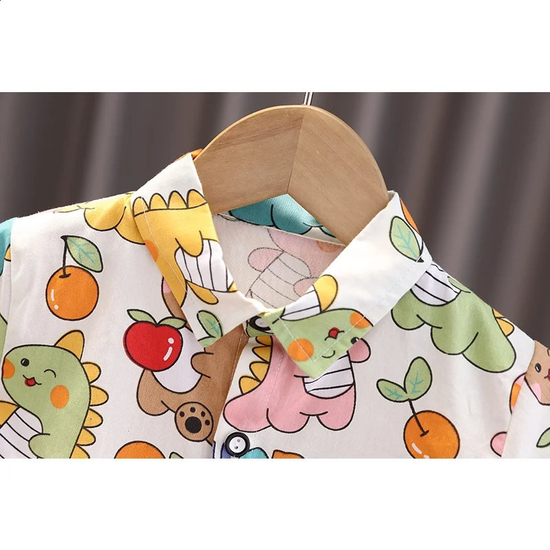 Children Clothing Fashionable Boys Clothes Set Summer Kids Sports Style Short Sleeve Shirt Shorts Two Piece Set 250218