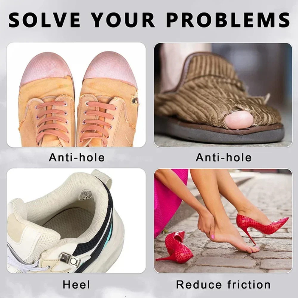 6pcs Sports Shoes Repair Stickers Suede Heel Protector AntiWear Holes Selfadhesive Patches Insoles Pad Foot Care Insert 250219