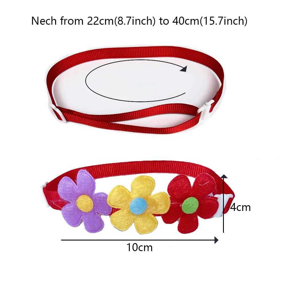 50/100 Pcs New Pets Dog Grooming Supplies Spring Flower Style Puppy Dog Collar Bow Tie Accessories Cute Dogs Bow Tie Necktie W250219