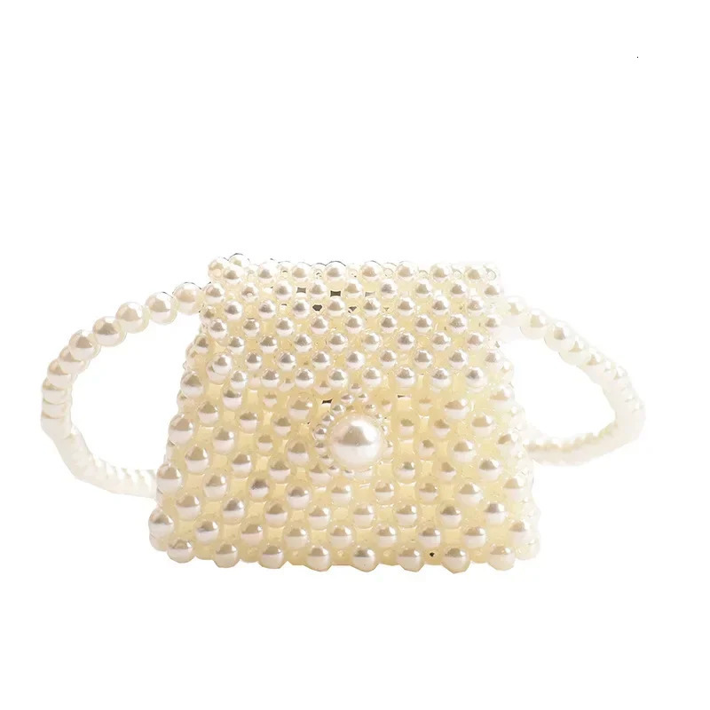 Girls Shoulder Bags Pearl Coin Purses Cute Pearl Money Pouch Party Wallet Toddler Princess Crossbody Bag For Gift hand bags 250219
