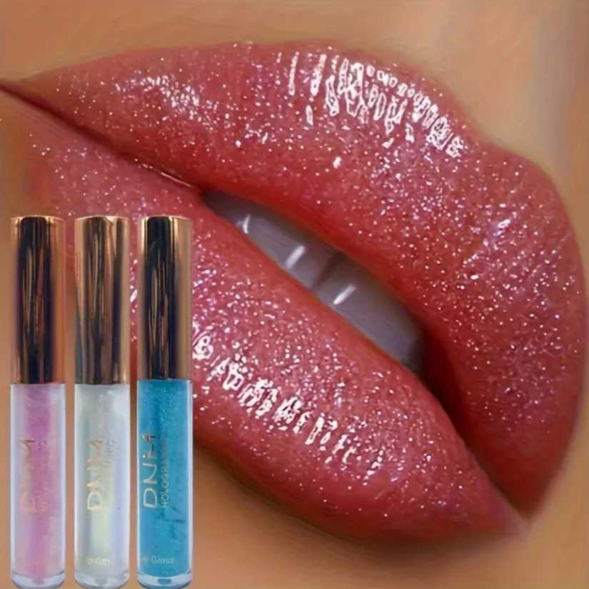 Holographic Lip Gloss Set - 6 Colors Volumizing Shimmer Effect Long-Lasting Liquid Lip Stain for Adults All Skin TypesW250219