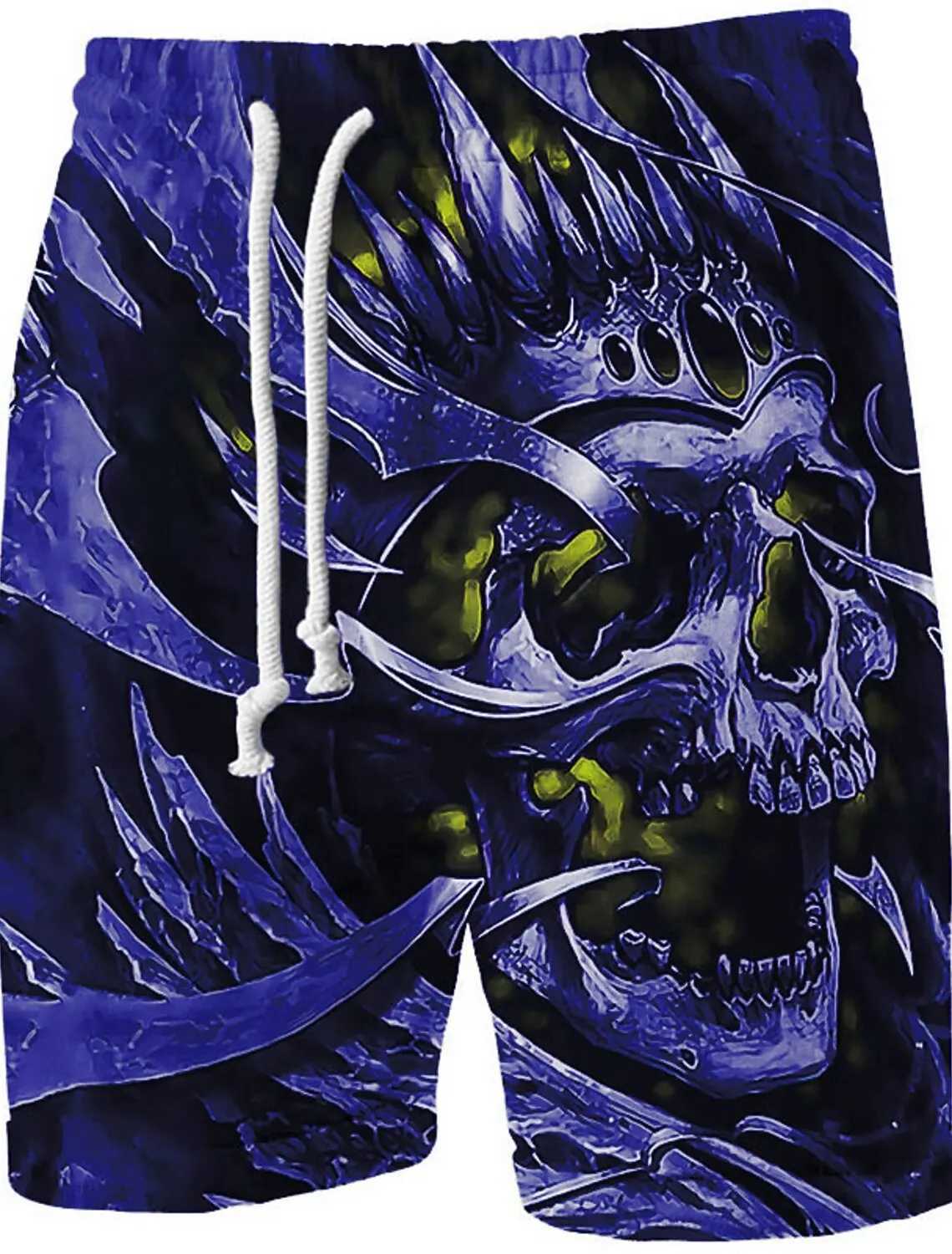 Men's Shorts 3D Print Graphic Skull Mens Board Shorts Swim Shorts Swim Trunks Summer Beach Shorts Comfort Breathable Shorts For Boys z250219