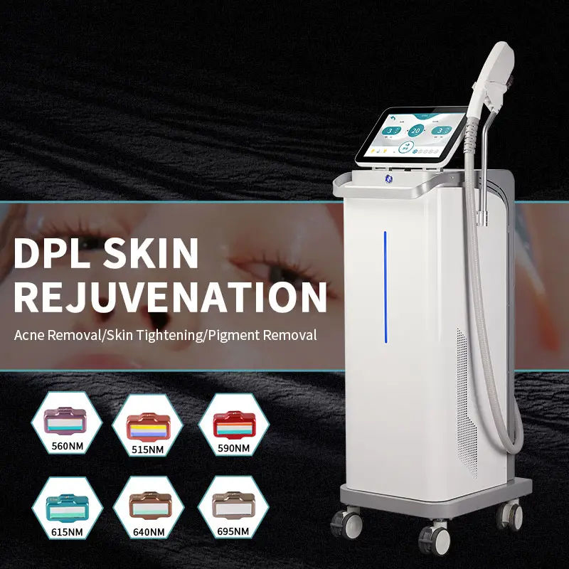 Hot Selling DPL Painless Hair Removal Skin Care Beauty Equipment Face Lifting Acne Removal Tightening Hair Removal DPL IPL Skin Rejuvenation Machine
