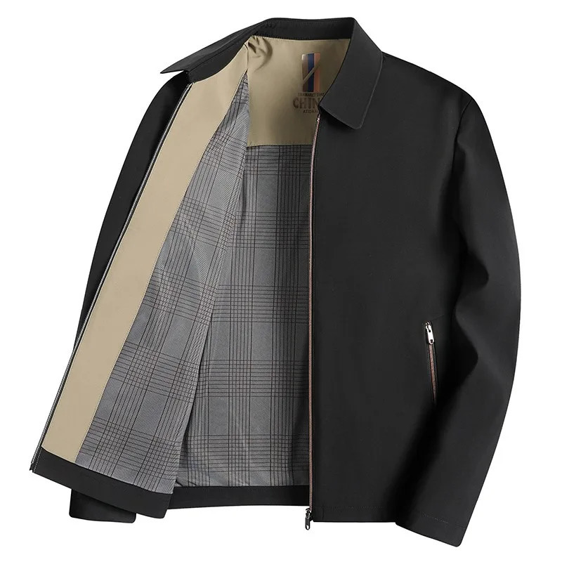 Mens Casual Jacket Spring Autumn Solid Color Business Male Suit Coat High Quality Men Clothing Outwear 250214