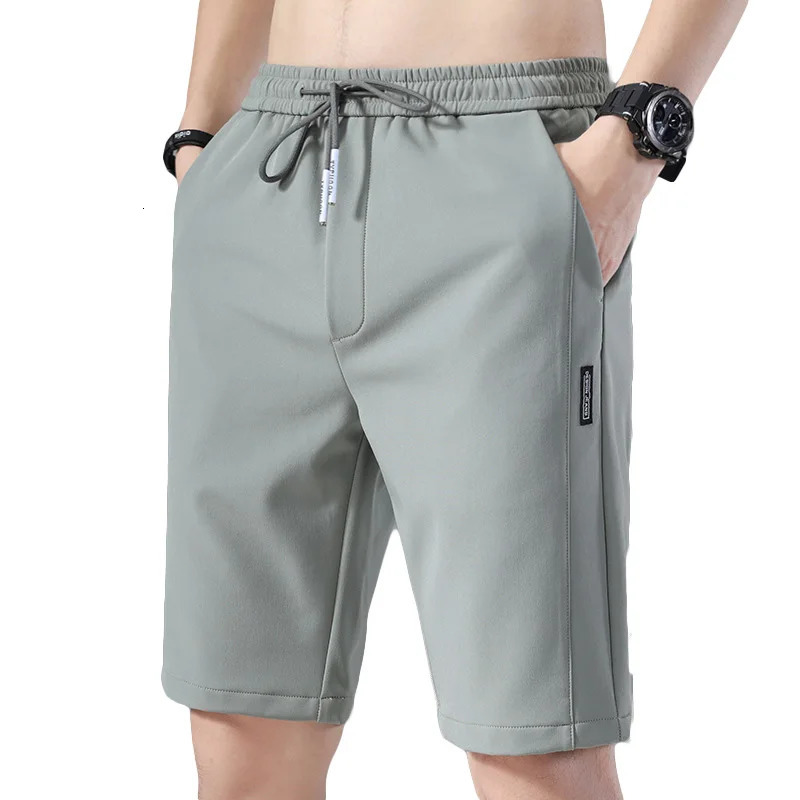 Quick Dry Shorts for Men Straight Swim Trunks Bathing Suit Drying Drawstring w Pocke Surfing Beach 250219