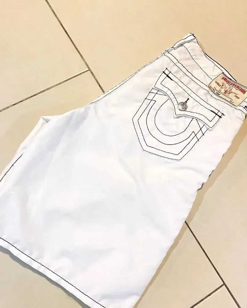 Men's Shorts American Hiphop Wide Leg Denim Shorts Men and Women Models Straight Loose High Street Pants Summer Y2k Cargo Shorts Men Pants z25021