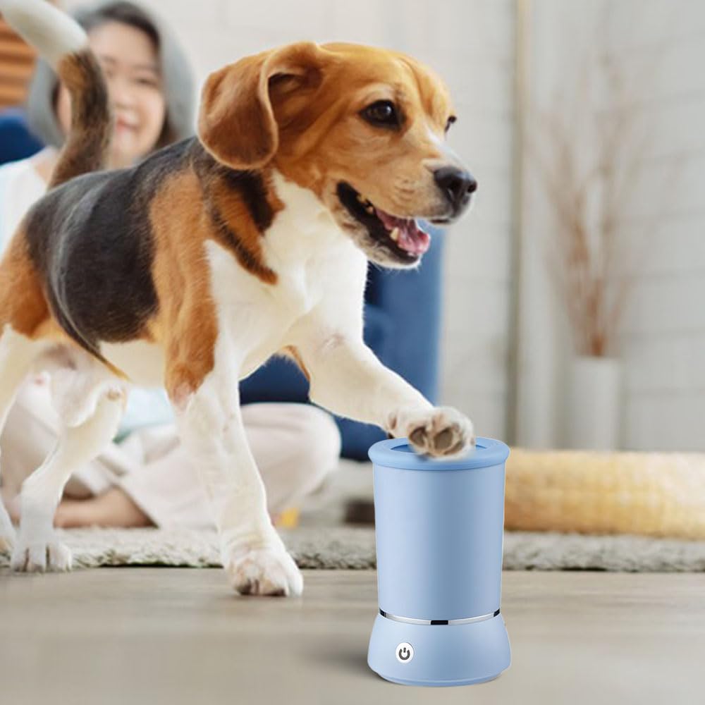 Rechargeable Pet Grooming Accessory Easy-to-Use Doggy Paw Scrubber Compatible with Most Canine Sizes