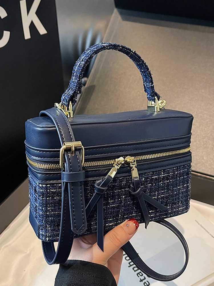Advanced sensory handheld luggage for women fashionable PU leather luxurious mini cross shaped bag womens spring handbag Y250218