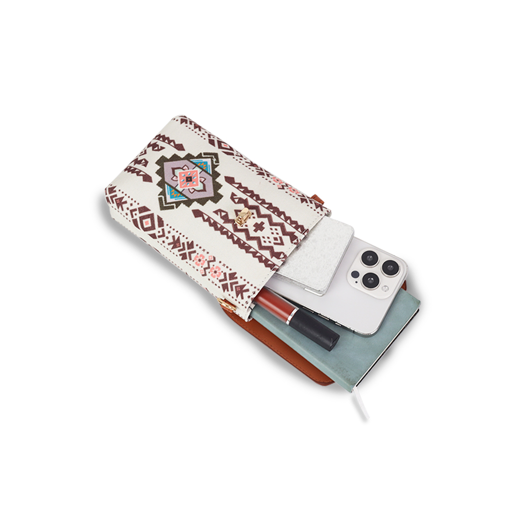 Fashionable Retro Bohemian Style Crossbody Bag, Lightweight & Portable Women Phone Pouch, Suitable As Gift