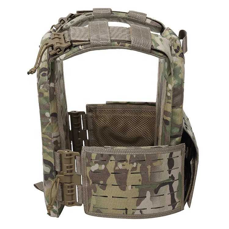 EMERSONGEARS FS Style Strand Hogg Quick Release Cut Plate Carrier Laser Cut Modular MOLLE High Speed Plate Carrier Vest 1000DXJ250219